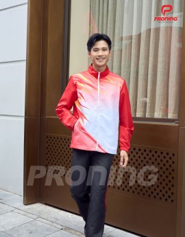 Bộ gió thể thao nam MDB-257 đỏ phối đen